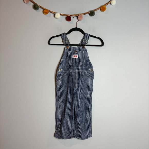 Round House striped toddler bib overalls - Picture 1 of 4